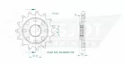 Pinion față Esjot 15T oțel 50-29052-15S