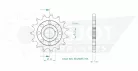 Pinion față Esjot 15T oțel 50-29055-15S