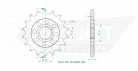 Pinion față Esjot 18T oțel 50-29056-18S