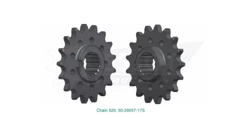 Pinion față Esjot 17T oțel 50-29057-17S