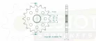 Pinion față Esjot 17T oțel 50-29059-17S