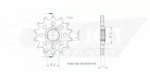 Pinion față Esjot 14T oțel 50-32070-14S