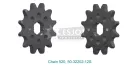Pinion față Esjot 12T oțel 50-32202-12S