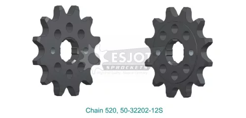 Pinion față Esjot 12T oțel 50-32202-12S