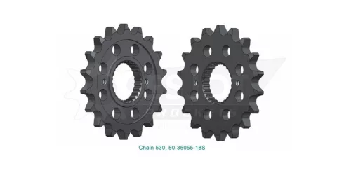 Pinion față Esjot 18T oțel 50-35055-18S