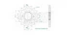 Pinion față Esjot 18T oțel 50-35055-18S
