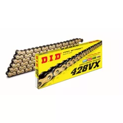 Lanț X-Ring DID 428VX gold/negru 136C