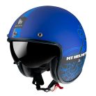 Casca Mt Helmets Le Mans 2 SV Cafe Racer B7 albastru mat - Albastru mat