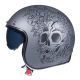 Casca Mt Helmets Le Mans 2 SV Skull & Rose A2 negru/gri mat - Negru/gri mat