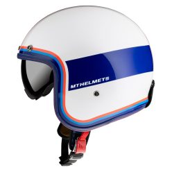   Casca Mt Helmets Le Mans 2 SV Tant D15 alb/rosu/albastru lucios - Alb/rosu/albastru lucios
