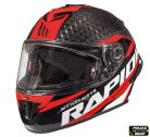 Casca MT Rapide Pro Carbon Kids  C5 rosu lucios - 100% carbon - casca de copii - Rosu lucios , S kids (49/50cm)