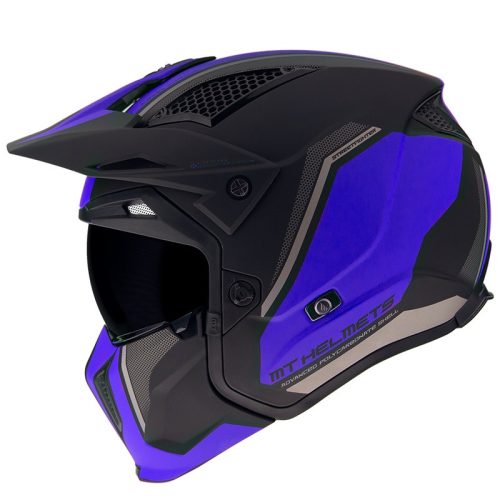 Casca MT Streetfighter SV Twin C7 negru/albastru mat  Negru/albastru mat