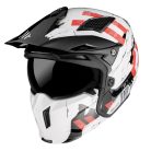Casca MT Streetfighter SV Skull2020 A0 alb lucios  Alb lucios