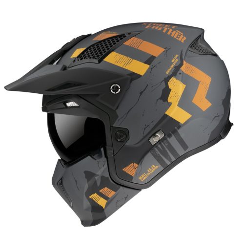 Casca MT Streetfighter SV Skull2020 A12 gri mat  Gri mat