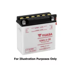   Baterie moto Yuasa 12N24-3A convențională fără electrolit, 12V 25,3Ah