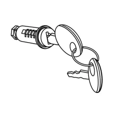   Key + lock kit SHAD pentru SH23, SH26, SH29, SH33, SH34, SH39, SH40, SH44, SH45, SH46, SH47 și TR41