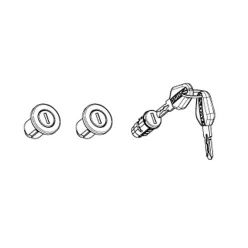   Key kit + 3 negru-key cylinders SHAD pentru SH35, SH36 și SH38X Premium