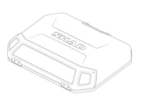 Cover SHAD TERRA 203163R aluminium (side case)