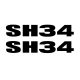Stickers SHAD 501588R for SH34
