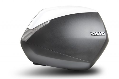 Cutii laterale cu capace colorate SHAD SH36 Alb pereche cu premium lock