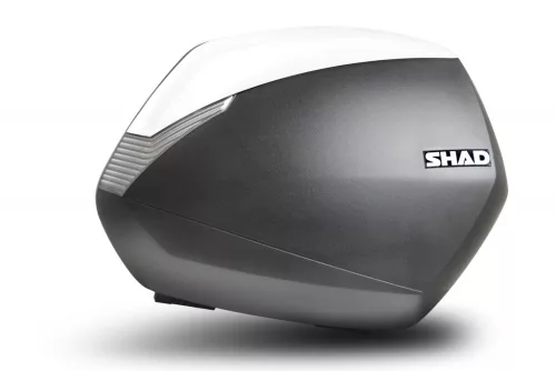 Cutii laterale cu capace colorate SHAD SH36 Alb pereche cu premium lock
