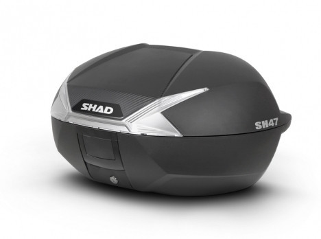 Top case SHAD SH47 D0B47106 black/white