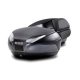 Top case SHAD SH48 D0B48306R Gri inchis with backrest, carbon cover and PREMIUM SMART lock