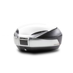   Top case cu capac colorat SHAD SH48 Alb with PREMIUM SMART lock