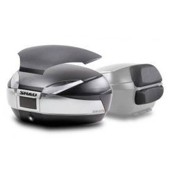   Top case SHAD SH48 D0B48406R New Titanium with backrest, carbon cover and PREMIUM SMART lock