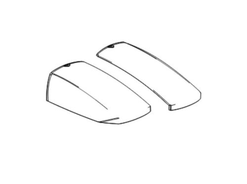 Cover SHAD SH23 D1B23E25 aluminium look