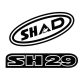 Stickers SHAD D1B29ETR Rosu for SH29