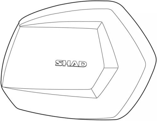 Spare part SC lid SHAD D1B35TRR dreapta ALU