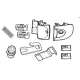 Locking system SHAD D1B391MAR for SH39