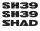 Set stickere SHAD pentru SH39