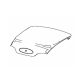 Cover SHAD SH40 D1B40E25 aluminium