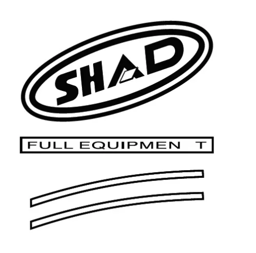Set stickere SHAD pentru SH43 Rosu