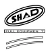 Set stickere SHAD pentru SH43 Rosu
