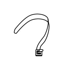 Flexible strap SHAD D1B45CGR for SH45