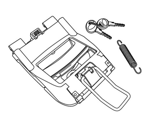 Locking system SHAD D1B45MAR for SH45