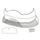 Benzi reflectorizante SHAD D1B465CAR Rosu for SH46