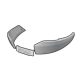 Side band SHAD D1B481EMR gri inchis for SH48
