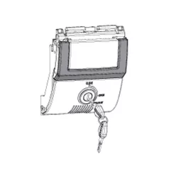   Locking system PREMIUM SHAD D1B482PMAR new titanium for SH48 with PREMIUM SMART lock