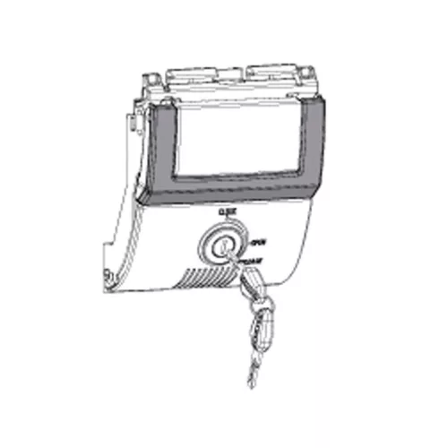 Locking system PREMIUM SHAD D1B482PMAR new titanium for SH48 with PREMIUM SMART lock