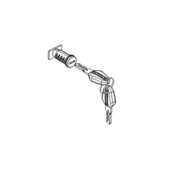   Key + lock kit SHAD D1TRBO1R pentru TR37, TR48, TR55 și TR50