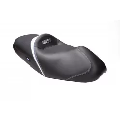   Scaun confort SHAD SHV0M2320 negru/alb, cusaturi gri/albastru
