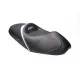 Scaun confort SHAD SHV0M2320 negru/alb, cusaturi gri/albastru
