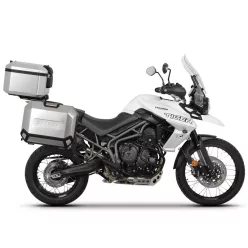   Set complet de cutii de aluminiu SHAD TERRA, 37L cutie centrala si 36L / 47L cutii laterale, incluzand set de montaj si placa SHAD TRIUMPH Tiger 800