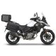Set complet de cutii de aluminiu SHAD TERRA NEGRU, 37L cutie centrala si 47L / 47L cutii laterale, incluzand kit montaj si placa SHAD SUZUKI DL 650 V-Strom
