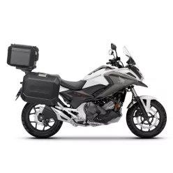   Set complet de cutii de aluminiu SHAD TERRA NEGRU, 37L cutie centrala si 36L / 36L cutii laterale, incluzand kit montaj si placa SHAD HONDA NC 750 X