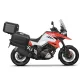 Set complet de cutii de aluminiu SHAD TERRA NEGRU, 37L cutie centrala si 36L / 36L cutii laterale, incluzand kit montaj si placa SHAD SUZUKI DL 1000 V-Strom/ DL 1050 V-Strom
